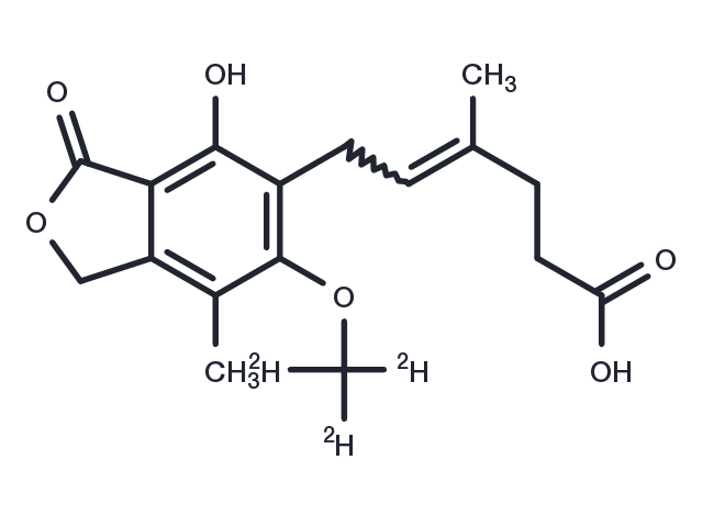 Mycophenolic acid-d3 Chemical Structure