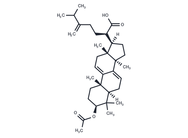 Dehydroeburicoic acid monoacetate Chemical Structure