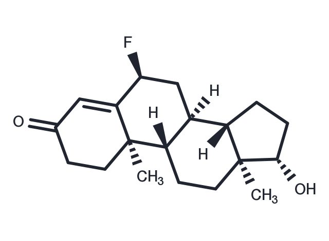 6alpha-Fluorotestosterone Chemical Structure