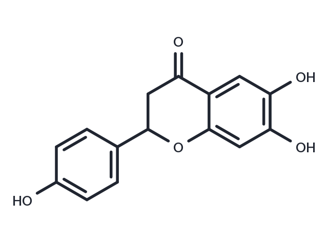6,7,4'-Trihydroxyflavanone Chemical Structure