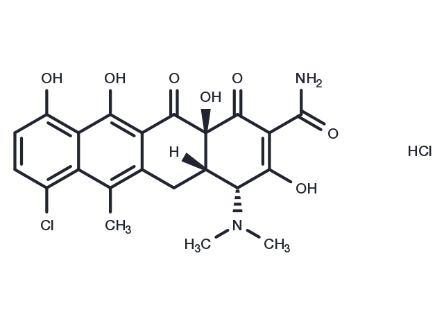 4-Epianhydrochlortetracycline (hydrochloride) Chemical Structure