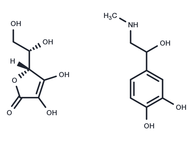 l-Adrenalin ascorbinate Chemical Structure