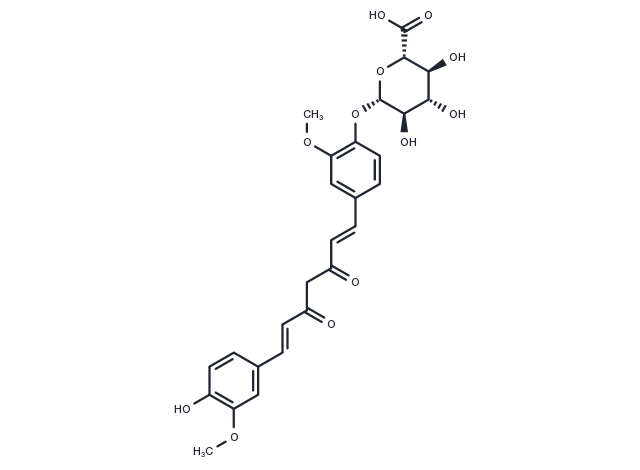 Curcumin-β-D-glucuronide Chemical Structure