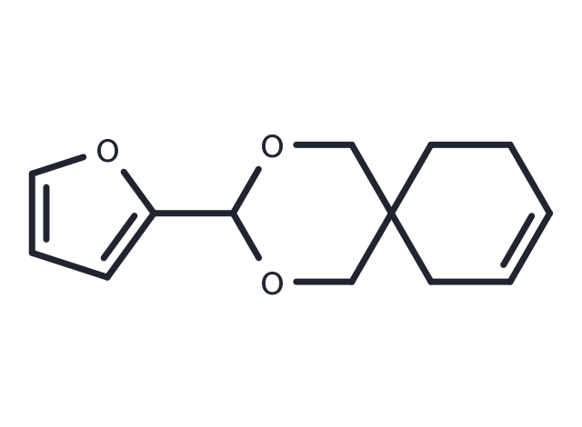 2,4-Dioxaspiro(5.5)undec-8-ene, 3-(2-furanyl)- Chemical Structure
