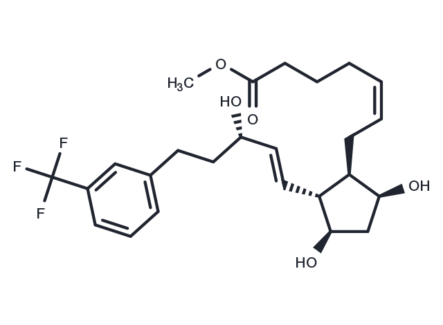 17-trifluoromethylphenyl trinor Prostaglandin F2α methyl ester Chemical Structure