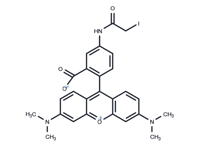 Tetramethylrhodamine-5-iodoacetamide Chemical Structure