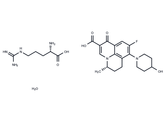 Levonadifloxacin Arginine Salt Chemical Structure