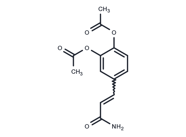 3,4-Diacetoxycinnamamide Chemical Structure