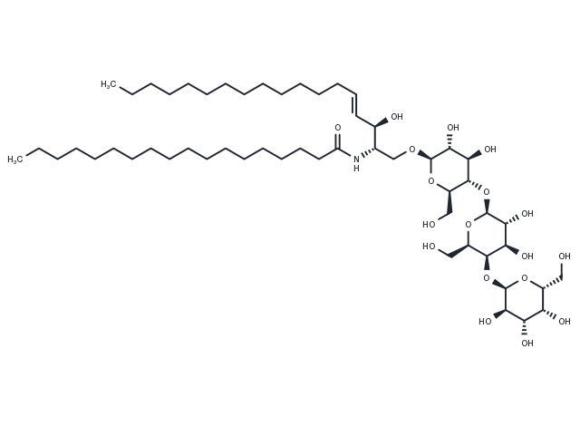 C18 Globotriaosylceramide (d18:1/18:0) Chemical Structure