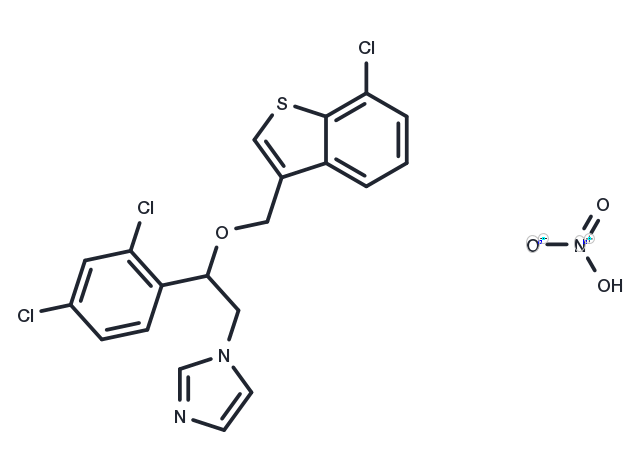 Sertaconazole nitrate Chemical Structure