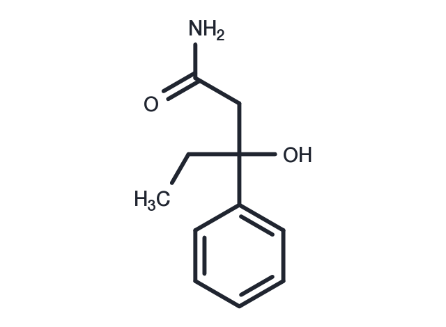 3-hydroxy-3-phenylpentanamide Chemical Structure