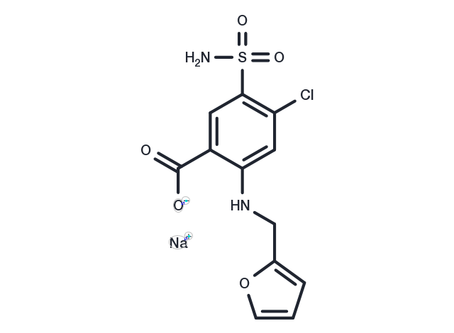 Furosemide sodium Chemical Structure