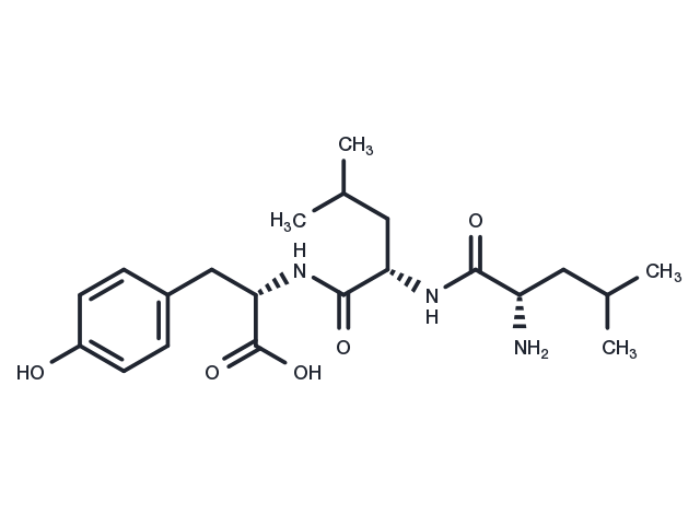 Leucyl-leucyl-tyrosine Chemical Structure