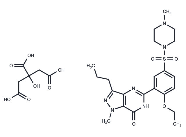Sildenafil citrate Chemical Structure