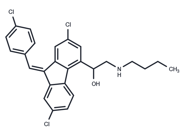 Desbutyl Lumefantrine Chemical Structure