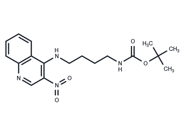 N4-(4-Boc-aminobutyl)-3-nitroqunoline-4-amine Chemical Structure