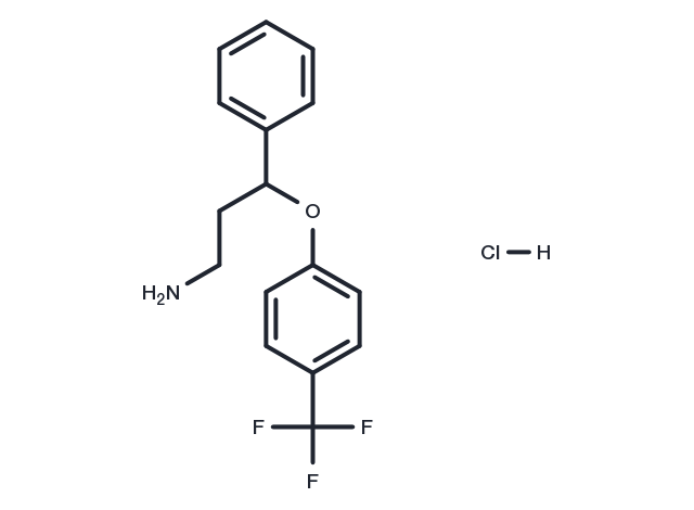 Norfluoxetine Hydrochloride Chemical Structure