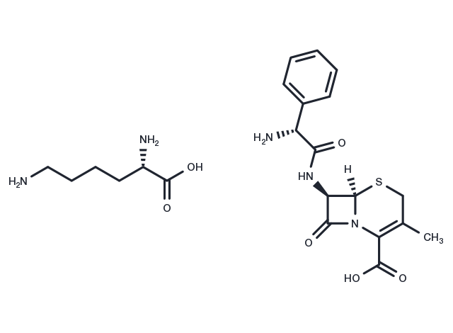 Cefalexin lysine Chemical Structure