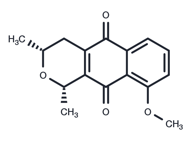 Eleutherin, (-)- Chemical Structure