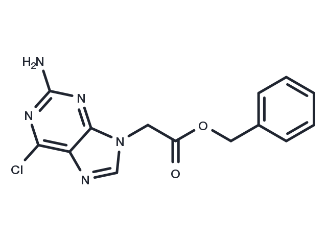 2-Amino-6-chloro-9H-purine-9-acetic acid phenyl  ester Chemical Structure