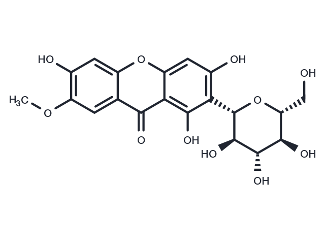7-O-Methylmangiferin Chemical Structure