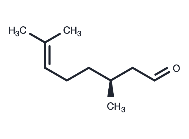 (S)​-​(-​)​-​Citronellal Chemical Structure