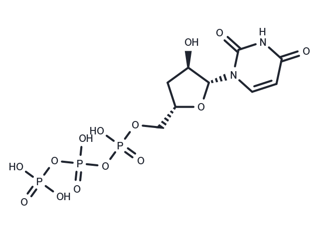 3'-Deoxyuridine-5'-triphosphate Chemical Structure