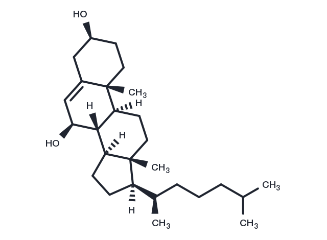 7Beta-Hydroxycholesterol Chemical Structure