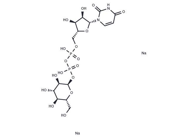 Uridine 5′-diphosphoglucose disodium salt Chemical Structure