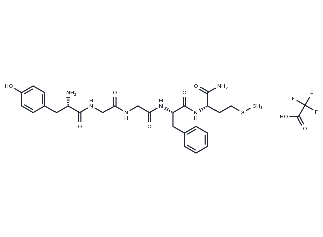 [Met5]-Enkephalin, amide TFA Chemical Structure