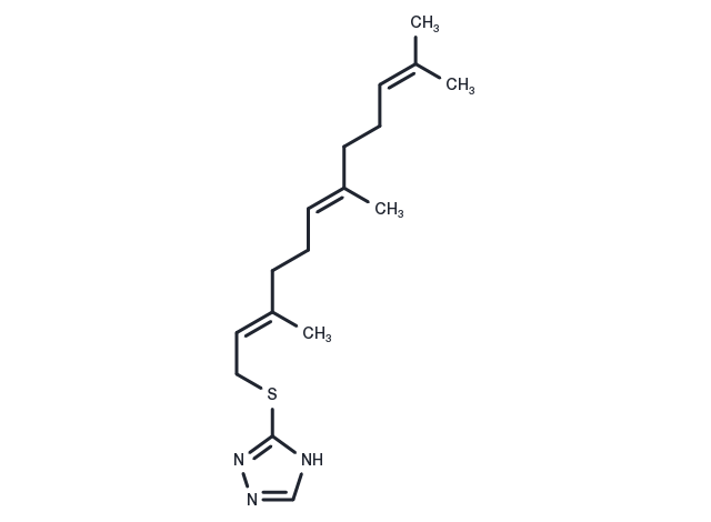 Farnesylthiotriazole Chemical Structure