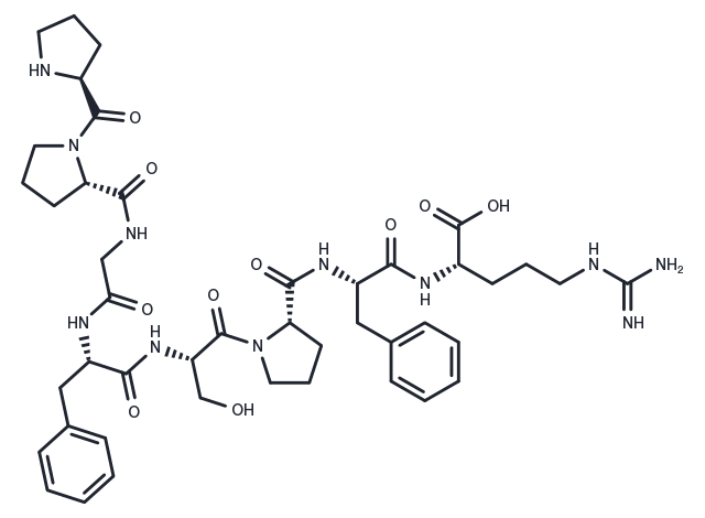 Bradykinin (2-9) Chemical Structure