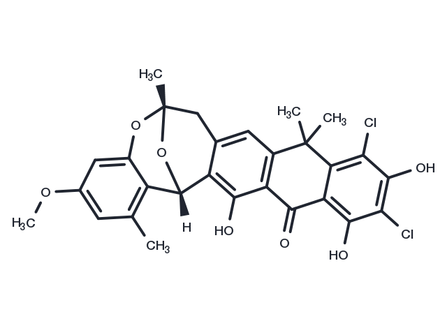 Bischloroanthrabenzoxocinone Chemical Structure