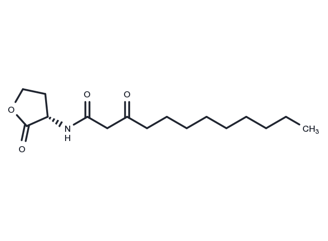 N-3-oxo-dodecanoyl-L-Homoserine lactone Chemical Structure