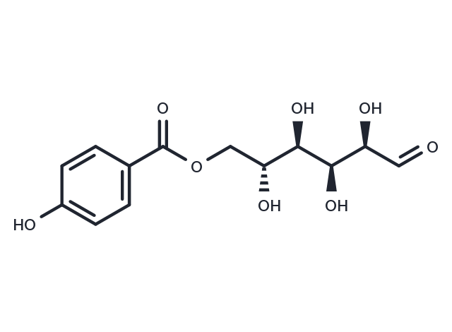 6-O-(p-Hydroxybenzoyl)glucose Chemical Structure