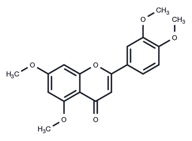 5,7,3',4'-Tetramethoxyflavone Chemical Structure