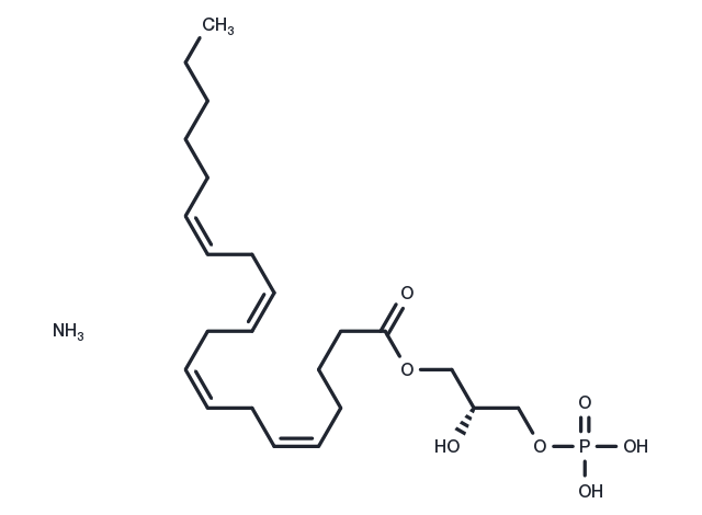 1-Arachidonoyl Lysophosphatidic Acid (ammonium salt) Chemical Structure
