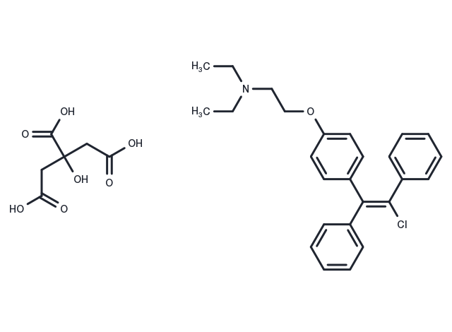 Enclomiphene citrate Chemical Structure