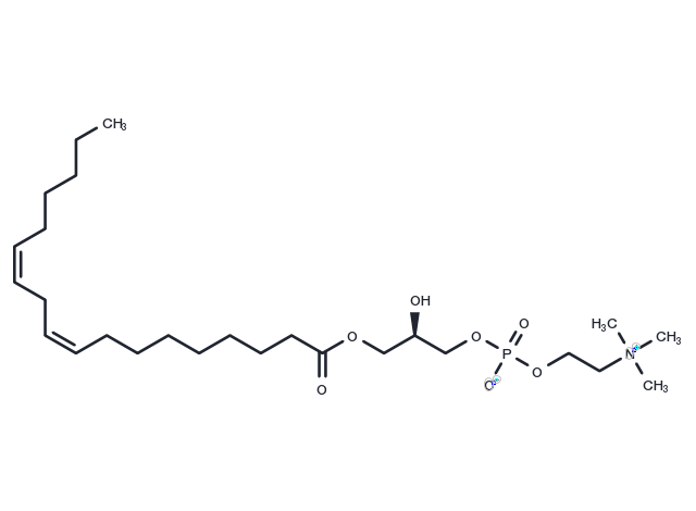 Lysophosphatidylcholine 18:2 Chemical Structure