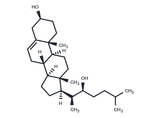 22(S)-hydroxy Cholesterol Chemical Structure
