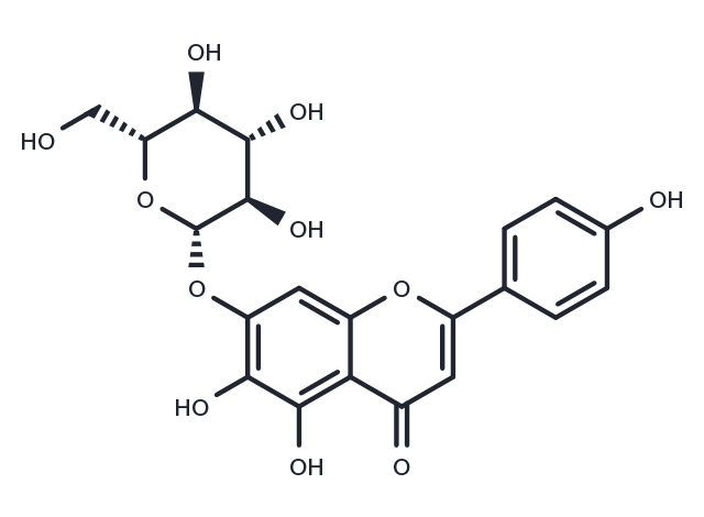 Scutellarein-7-O-glucoside Chemical Structure