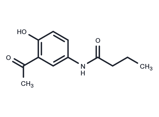 2-Acetyl-4-butyramidophenol Chemical Structure