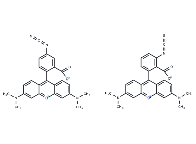 5(6)-TRITC [Tetramethylrhodamine-5-(and-6)-isothiocyanate] *Mixed isomers* Chemical Structure