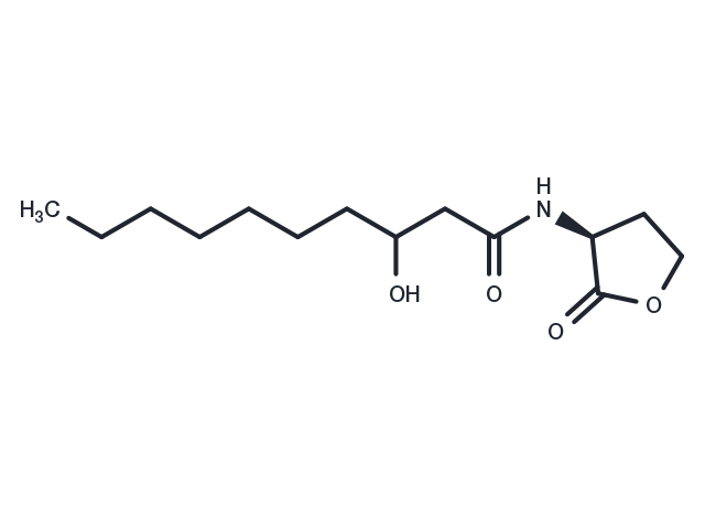 N-3-hydroxydecanoyl-L-Homoserine lactone Chemical Structure