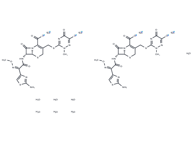 Ceftriaxone sodium hydrate Chemical Structure
