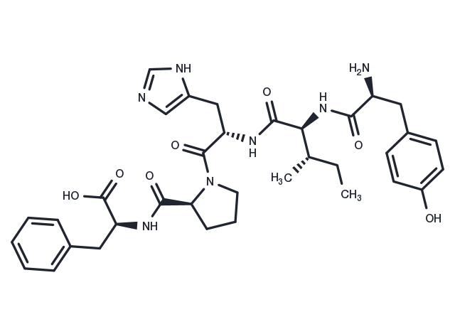 Angiotensin pentapeptide Chemical Structure