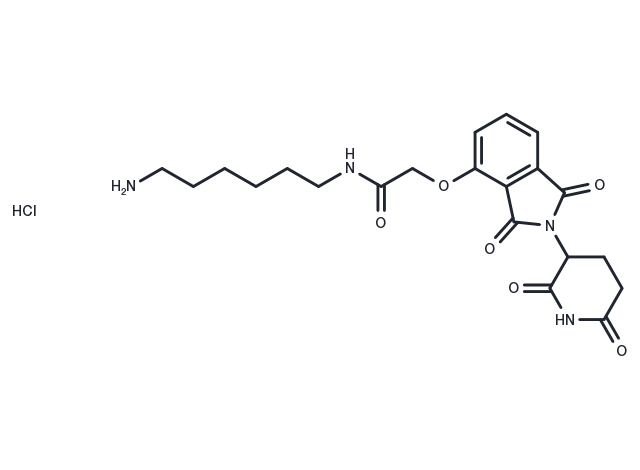 Thalidomide-O-amido-C6-NH2 hydrochloride Chemical Structure