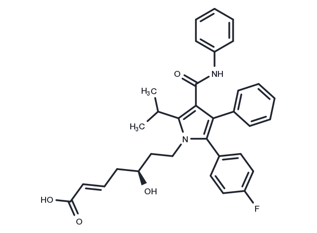 Atorvastatin 3-Deoxyhept-2E-Enoic Acid Chemical Structure