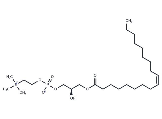 1-Oleoyl-sn-glycero-3-phosphocholine Chemical Structure