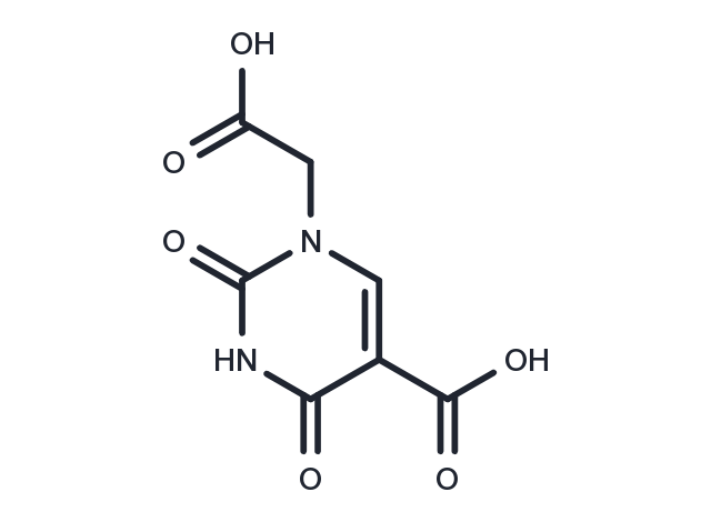 5-Carboxy-3,4-dihydro-2,4-dioxo-1(2H)-pyrimidine   acetic acid Chemical Structure
